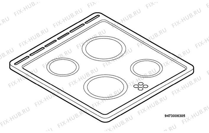 Взрыв-схема плиты (духовки) Electrolux FHH6785GK - Схема узла Hob 271